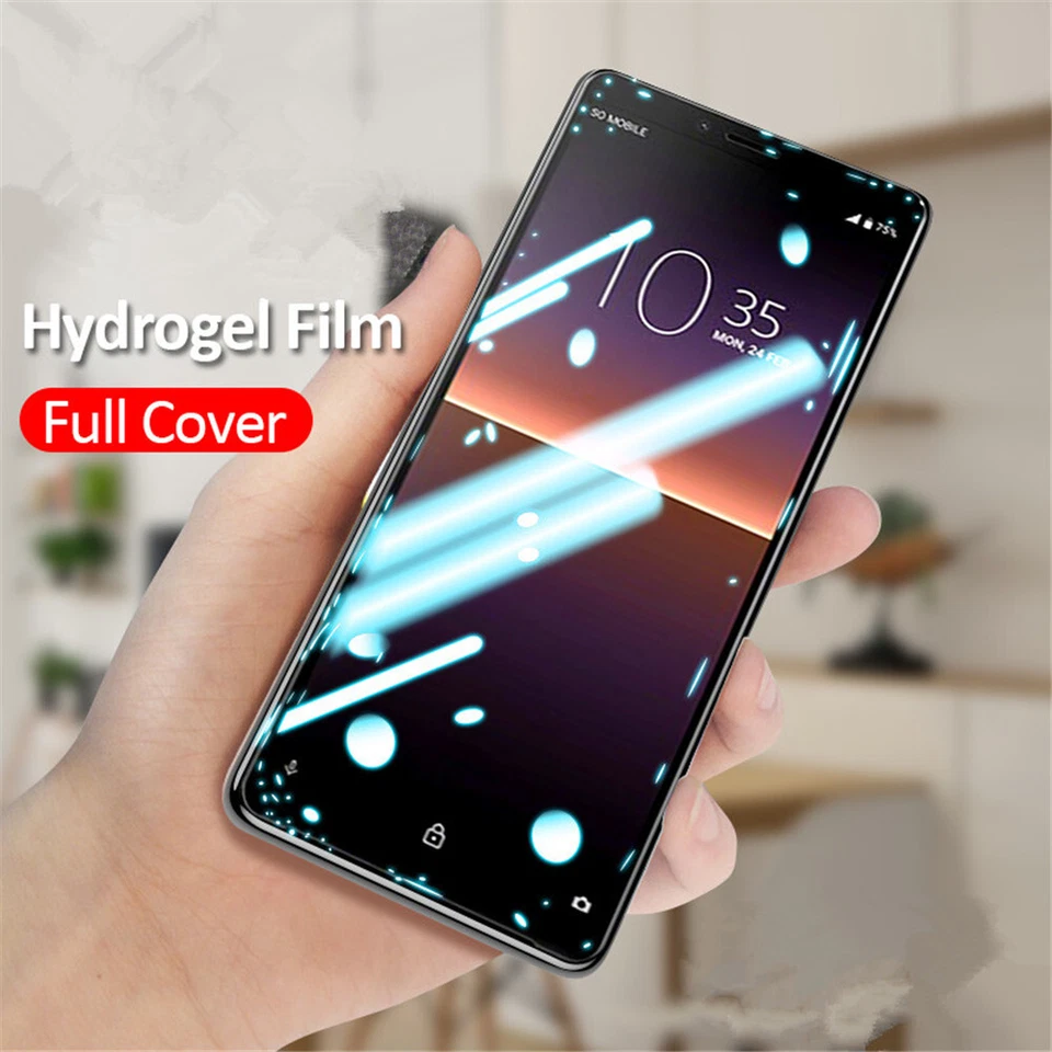 Película de hidrogel para Sony Xperia 1 IV 10 1 5 II XA2 XZ3 XZ4 10 IV Protector de pantalla Foto 1 de 4