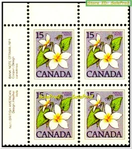 CANADA 1979 CANADIAN FLORAL VIOLET FLOWER FV FACE 60 CENT MNH STAMP CORNER BLOCK - Picture 1 of 5