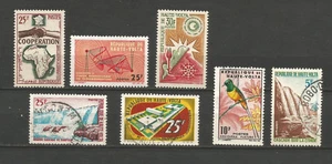Haute-Volta 1963/64 7 timbres oblitérés & non oblitérés /T5026 - Picture 1 of 1