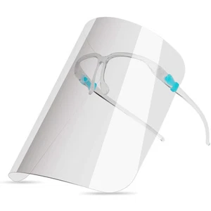 10 Set Anti-fog Reusable Face Shields with Glasses Frame Set for Men Women Teen - Picture 1 of 12