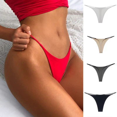 1/3 Packung Frauen Sexy G-String Bikini Tanga Nahtlos Slip Dessous Unterwäsc , - Bild 1 von 4