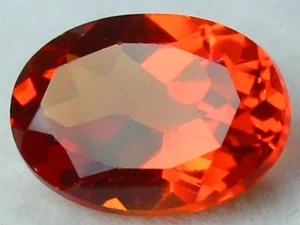 Piedra preciosa ovalada sin calentar naranja tanzanita 11x8 de Tanzania natural certificada de 3,95 quilates - Imagen 1 de 8