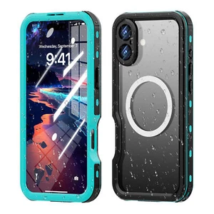 Für iPhone 16 Pro Max 16 Plus Wasserdichte Hülle Integrierter Displayschutz + Schlüsselband - Bild 1 von 14