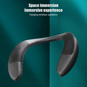Ergonomic Neckband Wireless Speaker With Noise Cancelling Mic Clear Calls UPP - Picture 1 of 24