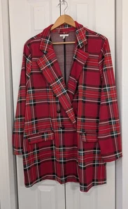 Maurices Pulloverjacke Damengröße 2X rot kariert - Bild 1 von 5