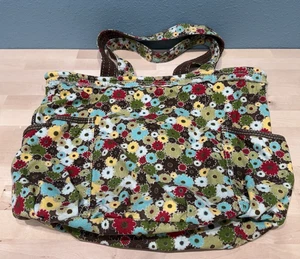 Thirty One Retro Metro Tote Bag Windsor Bouquet Handbag Purse Colorful Floral - Picture 1 of 13