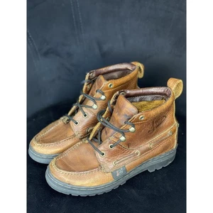 Justin L0991 Chukka Rustic Womens Cowhide Brown Leather Ankle Boots Size 5 M - Picture 1 of 9