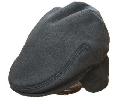 Шерстяная шапка Goorin Bros плоская кепка мужская средний размер зеленые ушные клапаны шея острые переплеты таксист - Изображение 1 из 4