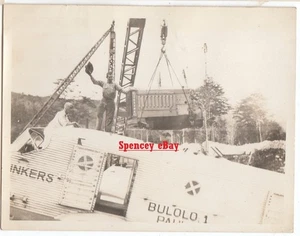 FOTO antigua Conde Grabowsky Cargando Junkers Avión New Guinea Airways Bolulo c1935 - Imagen 1 de 3