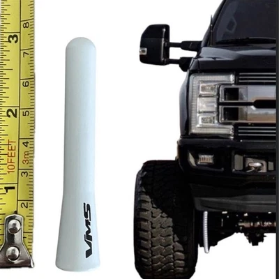 Antena blanca corta VMS de 3 pulgadas para Ford F250 F350 F450 Excursion se adapta a todos los Ford Foto 1 de 3