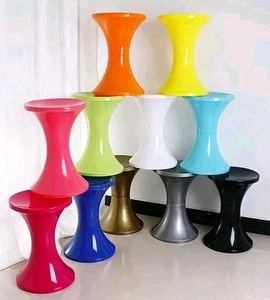 Tam Tam stool tulip plastic space age era designer Henry Massonnet 60s vintage - Picture 1 of 2