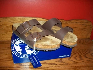 Herren Sandalen Birkenstock Arizona Sandale dunkelbraun Gr. 43 oder US 10 - NEU RETOURE - Bild 1 von 3