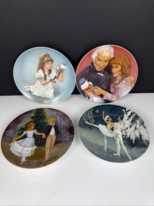 Vintage The Nutcracker Ballet Plate Collezione, 4 Pezzi Edizione Limitata -Vacanze - Foto 1 di 14