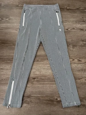 Pantalón de chándal Todd Snyder mezcla de lana tejido azul a rayas cremallera al tobillo para hombre pequeño Foto 1 de 4