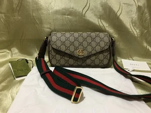 Bandolera Gucci Ophidia GG Web Mini Beige/Ébano Supreme Lona/Cuero 764961 - Imagen 1 de 11