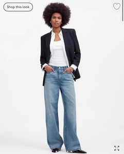 Pantalones de mezclilla para mujer Madewell bajos holgados lavado Hamburgo talla: W29 nuevos con etiquetas - Imagen 1 de 7