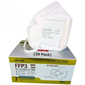 FFP3 Dust Masks Pack of 20 – Individually Wrapped - Face Masks Non- Surgical - Picture 1 of 7