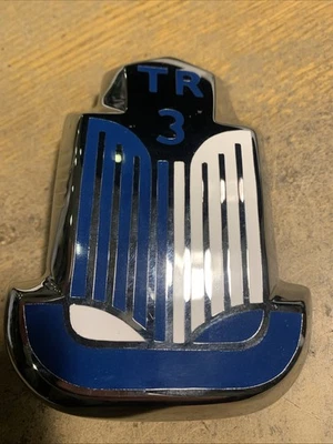 Distintivo de cone de nariz Triumph Tr3 novo - Imagem 1 de 3