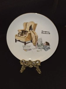 Targa Norman Rockwell Edizione da Collezione Serie Limitata "The Student" 6,5" Giappone - Foto 1 di 4
