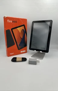 Amazon Fire HD 8 BLACK 12TH GEN 2024 8" Wi-Fi 3GB / 32 GB - OPEN BOX EXCELLENT - Picture 1 of 4
