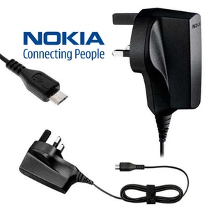 Genuine Nokia Lumia 520 550 620 650 800 900 925 928 1020 Micro USB Charger AC-6X - Picture 1 of 1