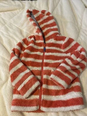 Chaqueta con Capucha Mini Boden Rosa Blanco Rayas Difusa Talla 6-7 Foto 1 de 4