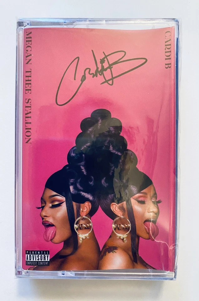 Cardi B Megan Thee Stallion WAP Cassette Tape Single Limited Edition Blue NOS - Image 1 of 3