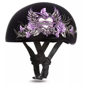 Daytona Caschi Mezzo Teschio Cappellino Casco Moto DOT Omologato M - Foto 1 di 3