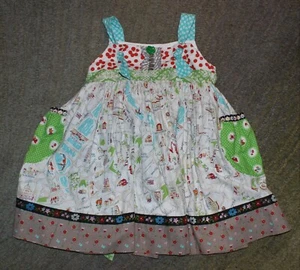 Matilda Jane PLATINUM Mostaciolli Knot Dress - Size 4 - EUC - Picture 1 of 6