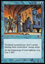 Magic the Gathering MTG Embargo (77) Mercadian Masques   MP