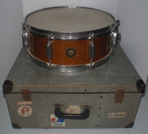 US Mercury 6x14 1/2 Snare Drum 8 Lug Rare Vintage 1960's w/Case Copper Sparkles - Picture 1 of 14