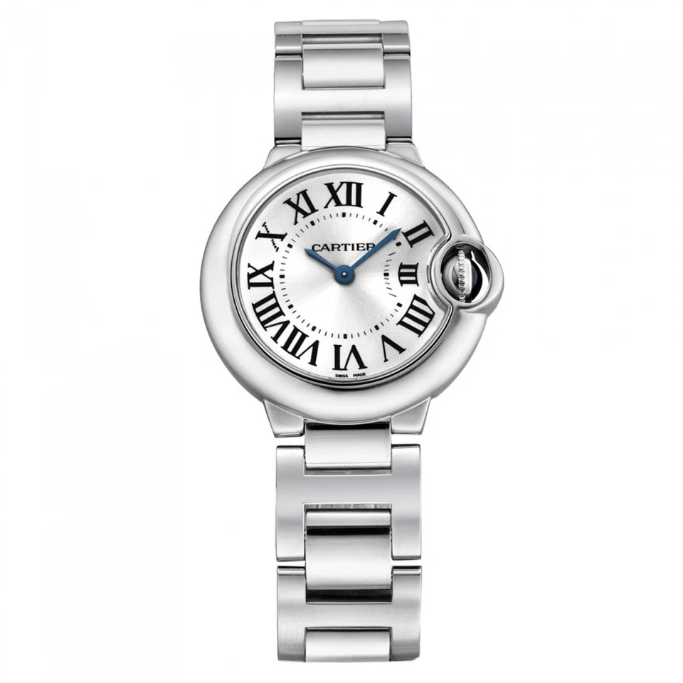 Cartier Ballon Bleu Ladies Steel Small Model 28 mm Watch W69010Z4 Complete - Image 1 of 1