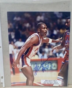 NBA MARK AGUIRRE # 23 Detroit Pistons 8x10 Color Photo Signed Autographed - Picture 1 of 4