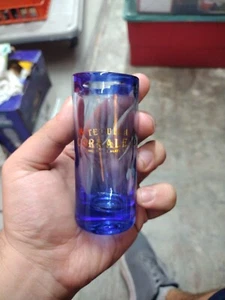 Rare TEQUILA CORRALEJO BEAUTIFUL BLUE SHOT GLASS 100% De Agave - Picture 1 of 4