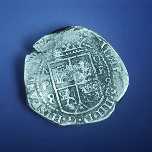 Pirate Shipwreck Coin Spanish ModernCoin 8 reales Potosí 1652 Piece Of 8 Silver - Picture 1 of 2