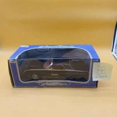 Anson 1963 Ford Thunderbird Hardtop 1:18 Scale Diecast Model Car Black - Image 1 of 4