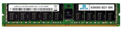 838085-B21 - HP Compatible 64GB PC4-21300 DDR4-2666Mhz 4Rx4 1.2v ECC LRDIMM - Image 1 of 3