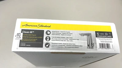 AMERICAN Standard Clean IR Touchless Bath Chrome Faucet 7020205.002 - New
