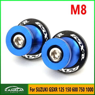 M8 CNC Swingarm Spools Sliders Stand Screws For SUZUKI GSXR 125 150 600 750 1000 Foto 1 de 4
