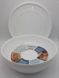 NUOVO Dinex Isolato Converti-Bowl Servizio Ciotola e Piatto Bianco Thermos Raro! NOS - Foto 1 di 8