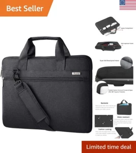 Slim Briefcase Style Laptop Bag with 360° Protection - Fits 13-14 Inch Devices - Picture 1 of 10