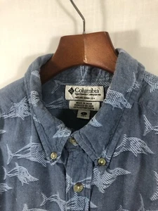 Columbia Sportswear Men’s Shirt 100% Cotton Short Sleeve Button-Down L - Picture 1 of 5