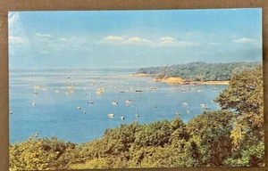 Glen Cove Long Island NY View of Hempstead Harbor from Bluff at Sea Cliff - Picture 1 of 2