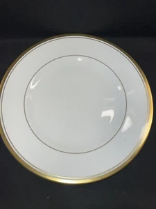 Coalport Connoisseur Dinner Plate White Double Gold Band 10.75” EUC - Picture 1 of 3