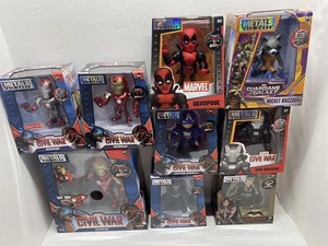 Jada 2016 Marvel Metals Die Cast (LOT) 4" & 6" Iron Man, Rocket, Captain America - Picture 1 of 23