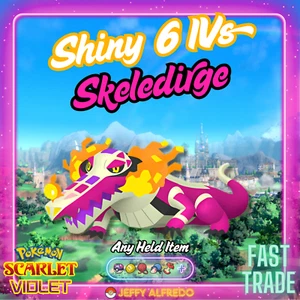 ✨️ Brillante 6IV Skeledirge ✨ Listo para la batalla | Pokémon Escarlata y Violeta 🚀 Rápido | EV'd - Imagen 1 de 8