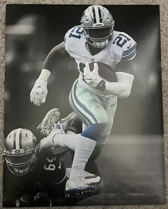 Ezekiel Elliott Dallas Cowboys Open Field Cut In Action 11x14 Spotlight Photo - Picture 1 of 1