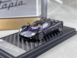LCD 1:64 Negro Carbono Utopía Carreras Deportes Cupé Modelo Diecast Coche Coleccionable - Imagen 1 de 14