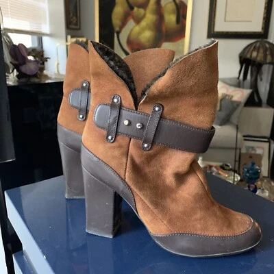 Botín Giuseppe Zanotti Cuero Piel de Oveja Mujer Marrón Talla 38 Foto 1 de 4