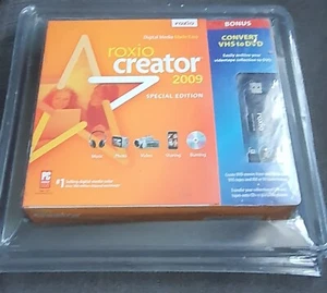 Brand New Roxio Creator 2009 Special Edition Convert VHS to DVD Sealed - Picture 1 of 9